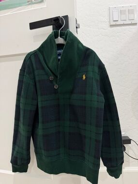 Polo by Ralph Lauren Dark Green Pullover with Navy Label